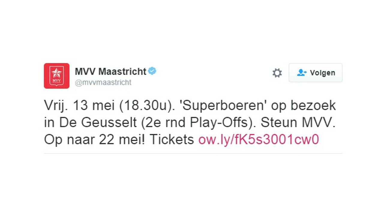 Steunen mag, als je maar uit de regio Maastricht komt.