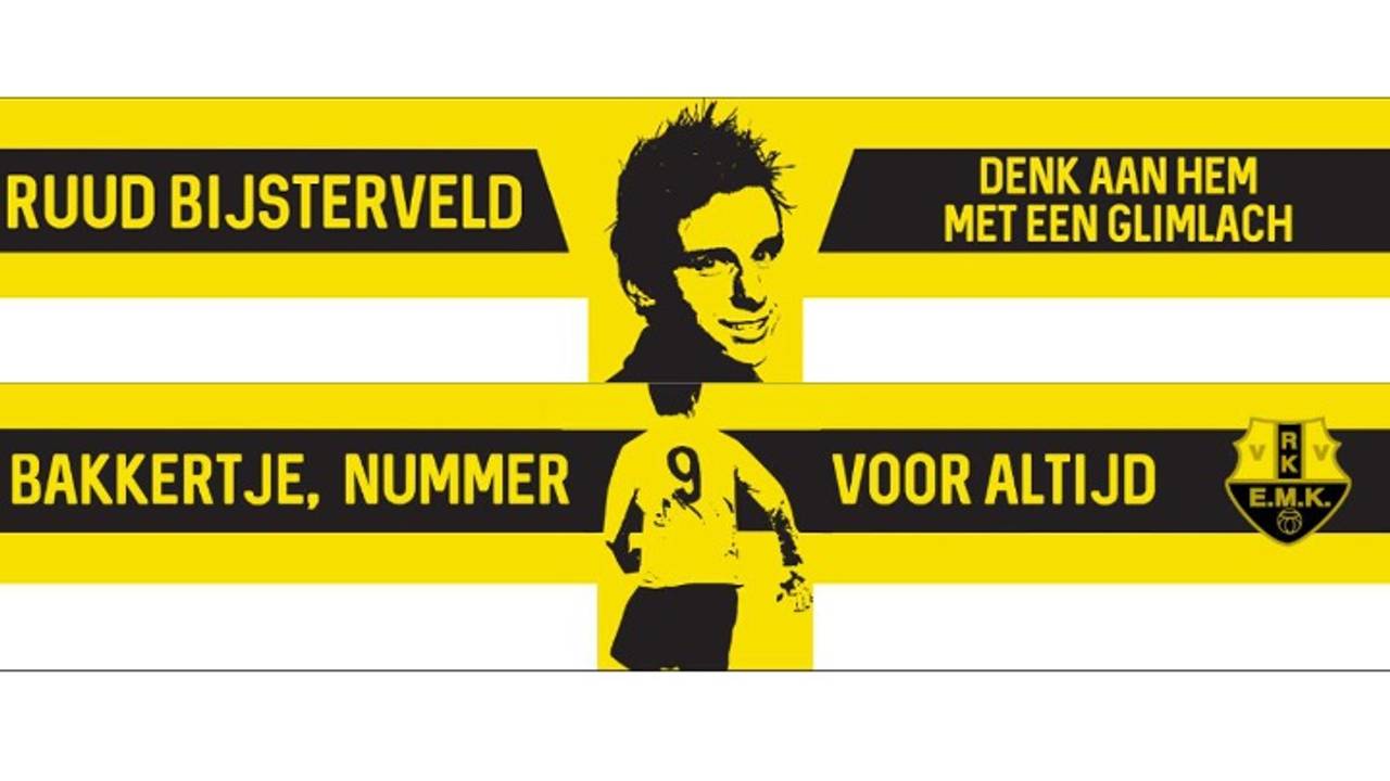 Het eerbetoon aan Ruud Bijsterveld.