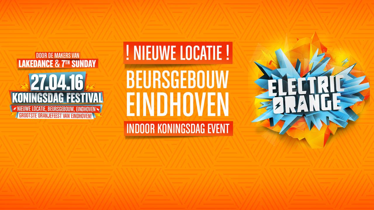 Electric Orange wordt gehouden tijdens Koningsdag