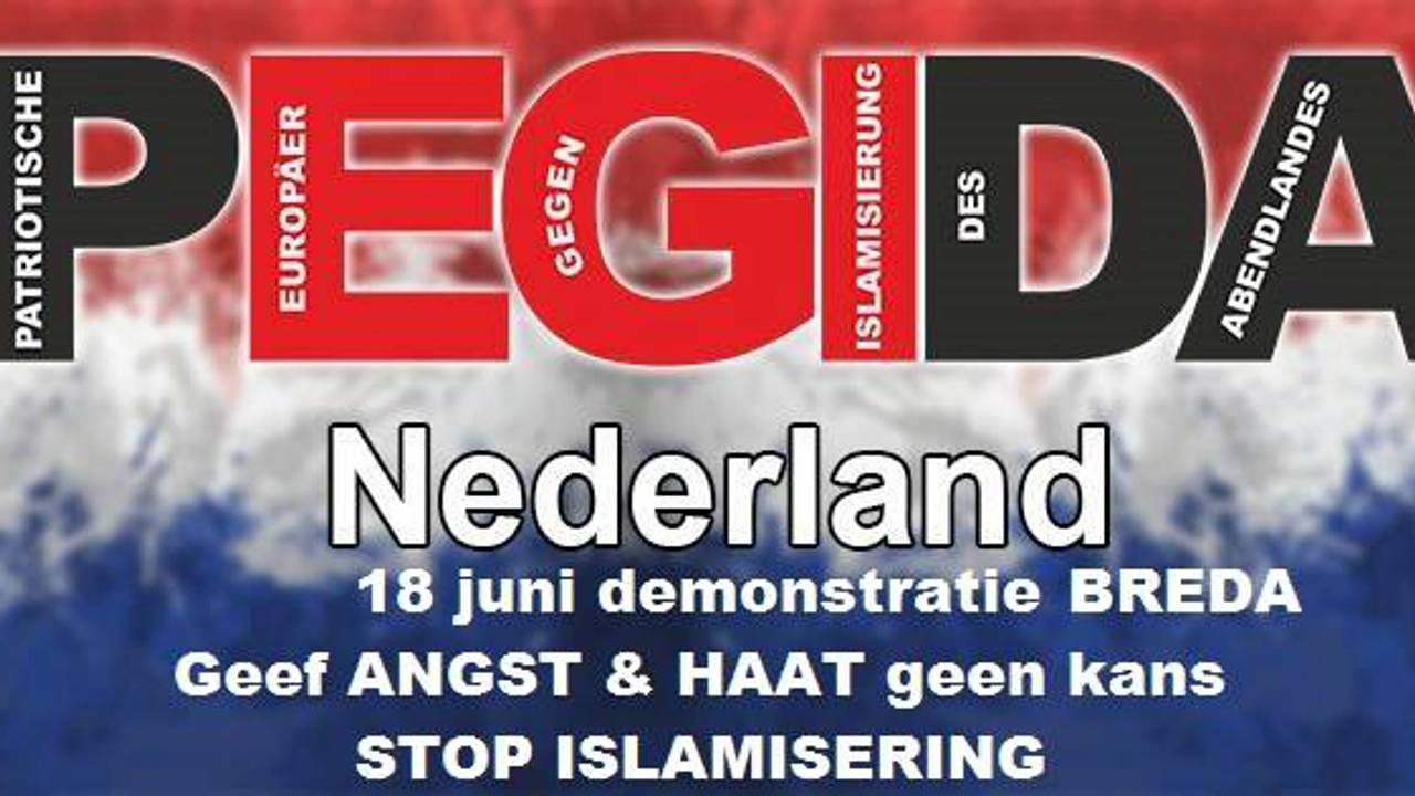 Protestacties tegen demonstratie anti-islambeweging Pegida
