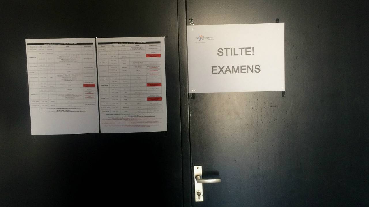 Stilte voor de examens! (Foto: Koen Wijn)