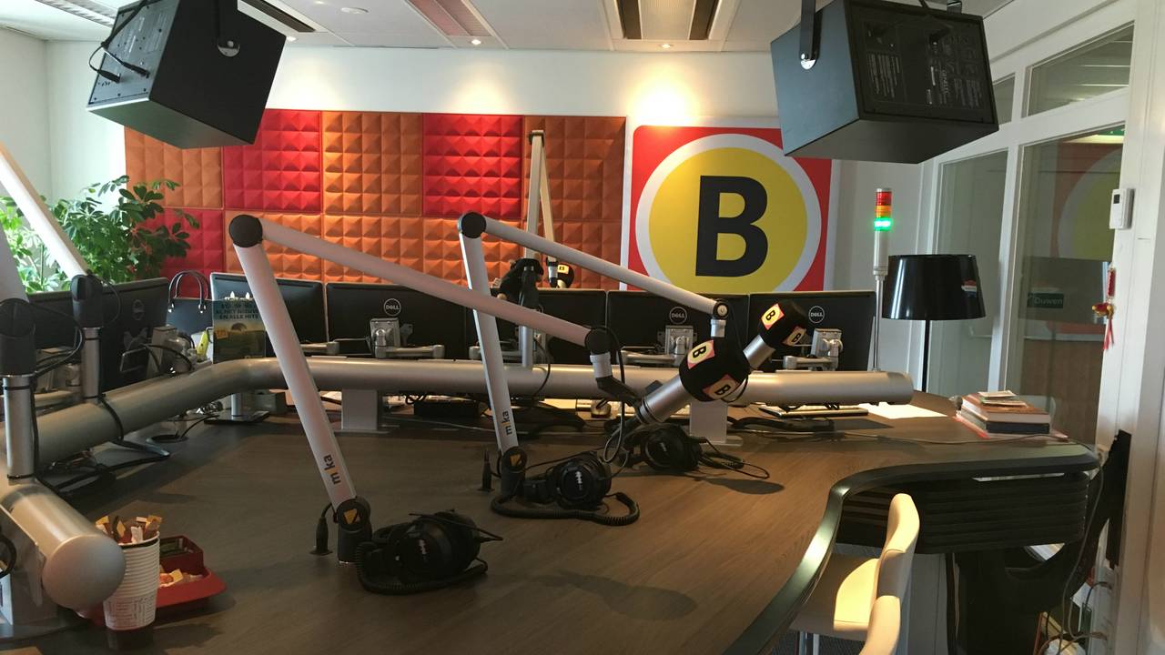 De radiostudio van Omroep Brabant.