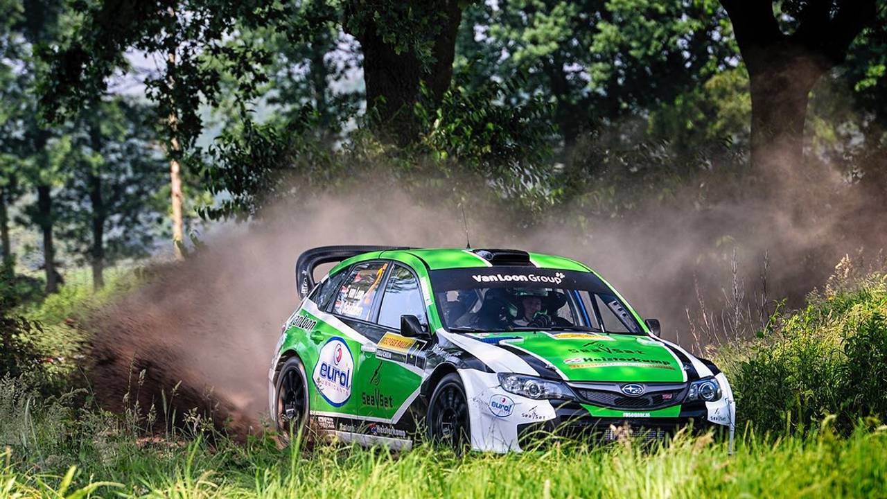 Erik van Loon in actie tijdens de ELE Rally