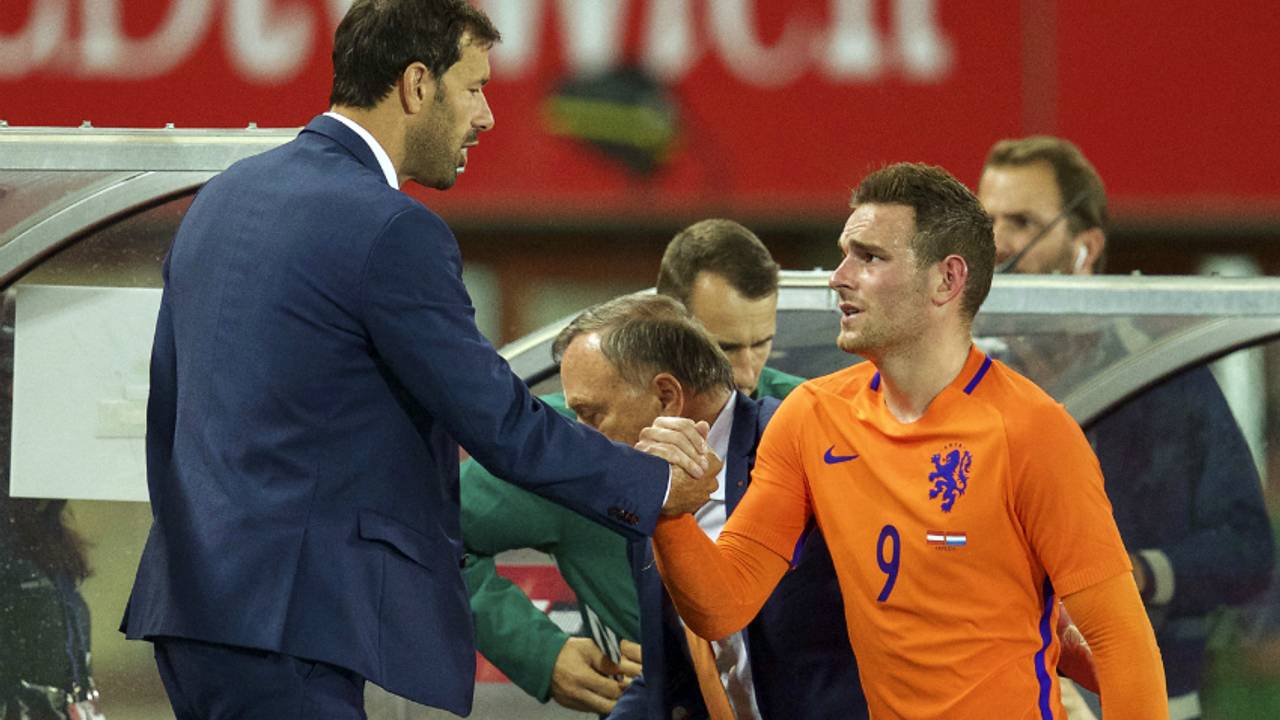 Vincent Janssen onlangs in het shirt van Oranje