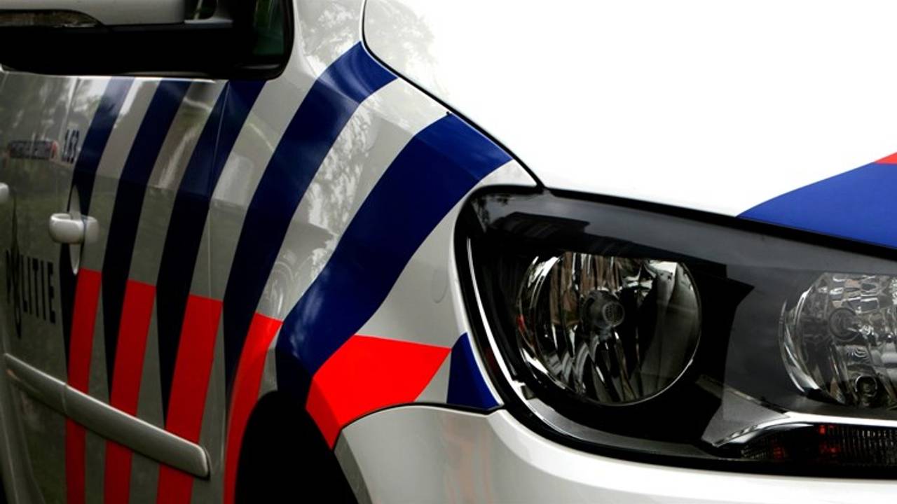 De politie hield de man in Stampersgat aan