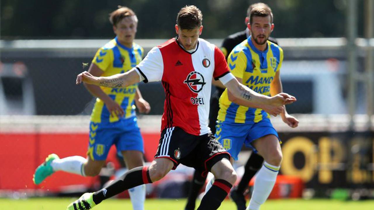 RKC Waalwijk in de voorbereiding tegen Feyenoord