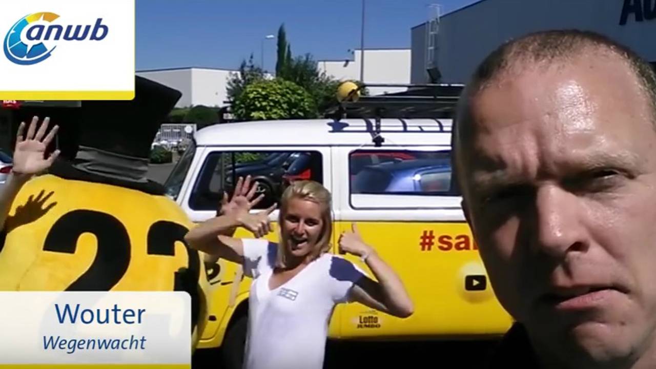 Wegenwachter Wouter de Graaff is bijna klaar in Zuid-Frankrijk (foto: Youtube/anwbonline)