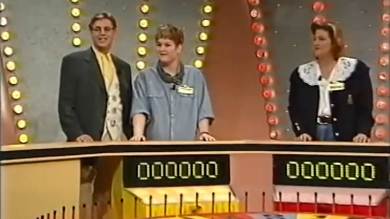 Annemiek van den Bosch bij het Rad van Fortuin in 1995 (foto: YouTube/RTL4)