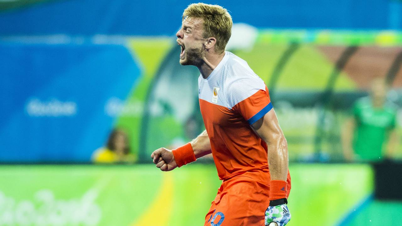Mink van der Weerden juicht. (Foto: ANP)