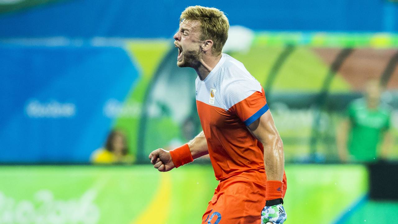 Mink van der Weerden op het veld in Rio (foto: ANP)