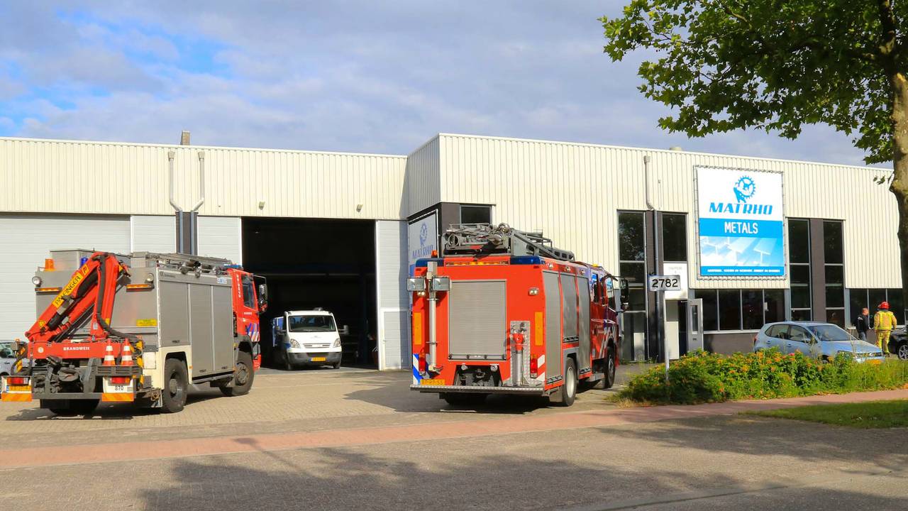 Brandweerwagen ter plekke (foto: Harrie Grijseels / SQ Vision)