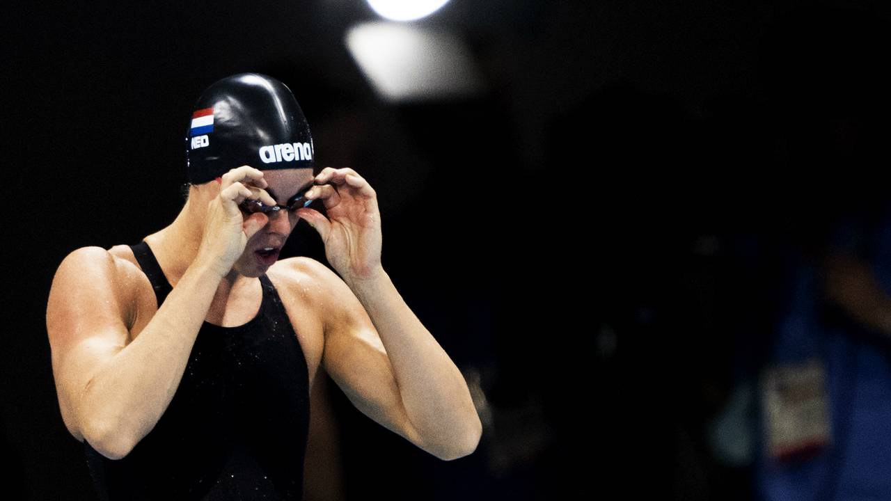 Femke Heemskerk tijdens de Olympische Spelen (foto: ANP)