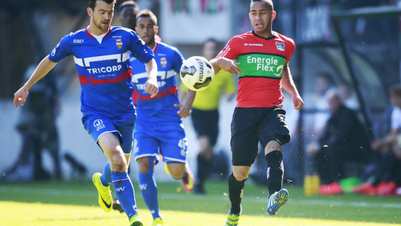 Willem II in actie tegen NEC, afgelopen weekeinde