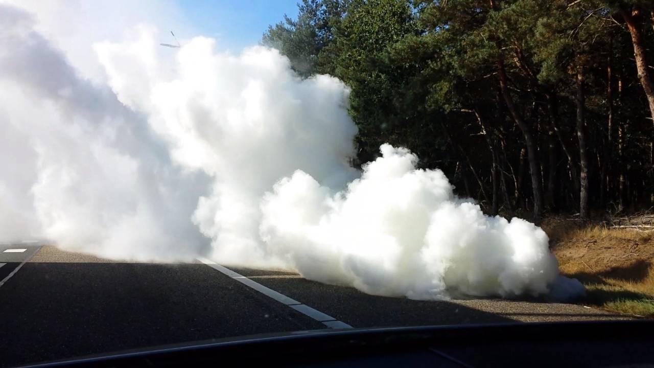 Veel automobilisten gingen op de rem.