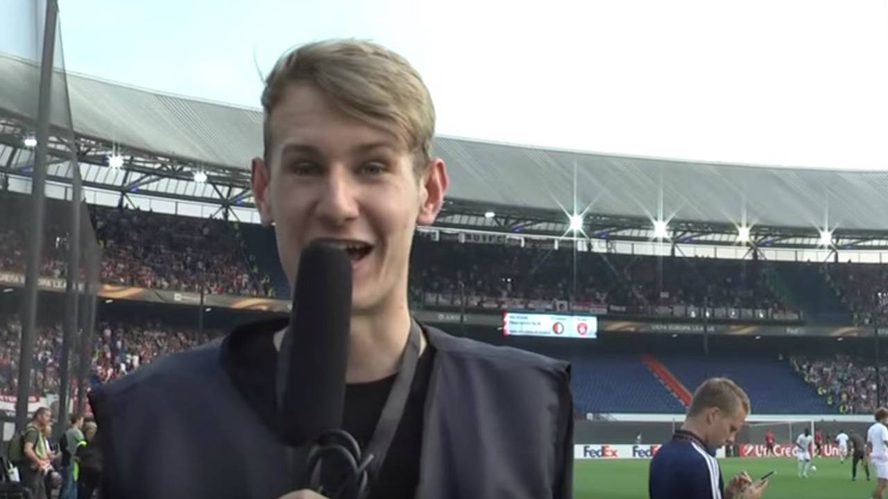 Willem Vink in de Kuip.