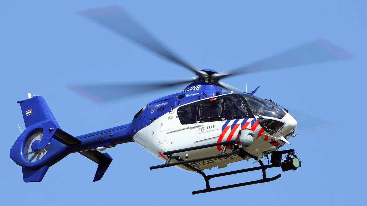 Een politiehelikopter. (Facebook politie Valkenswaard)