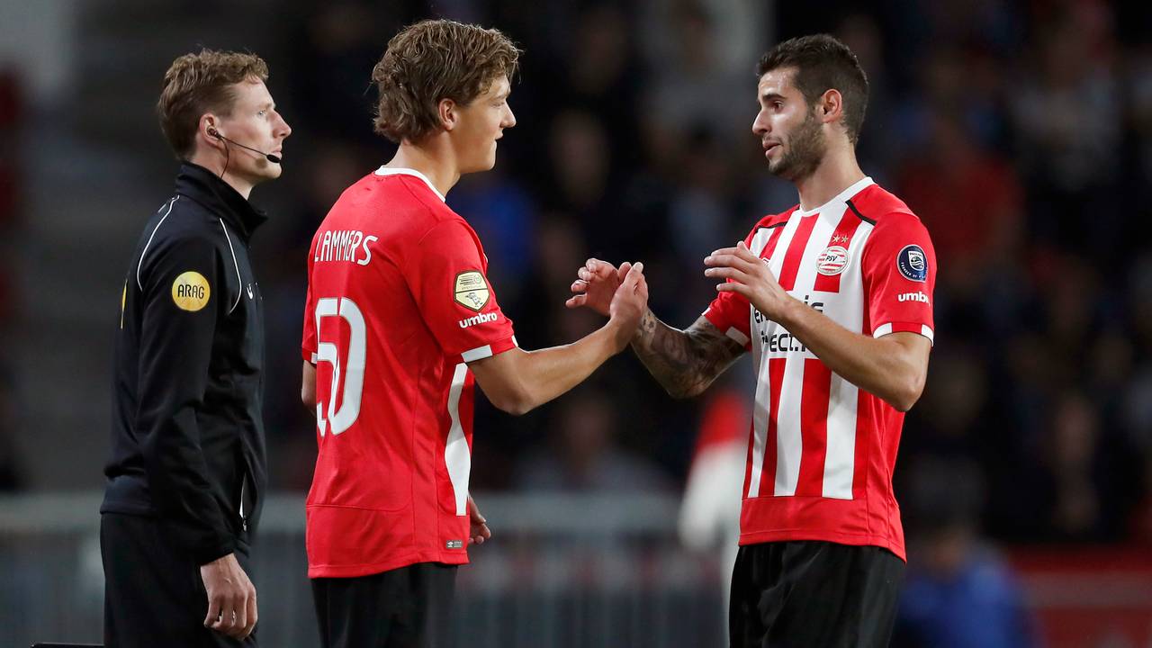 Eerste speelminuten voor Sam Lammers bij PSV