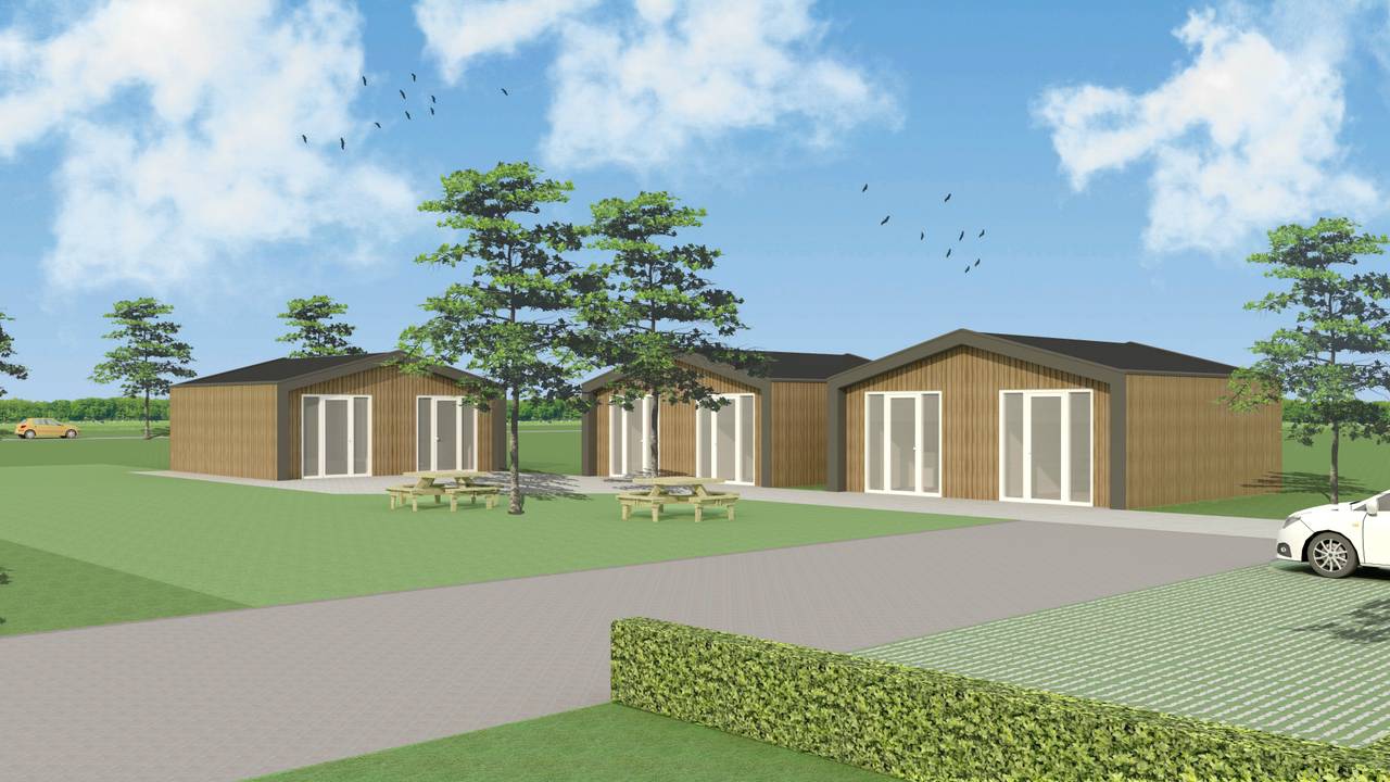 Impressie van tijdelijke woningen