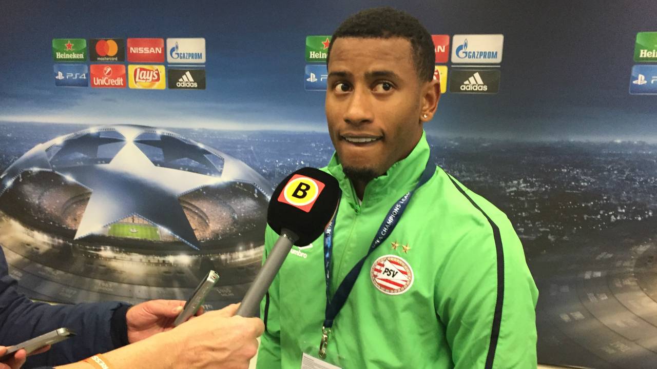 Luciano Narsingh na afloop van de verloren Champions League-wedstrijd in München.