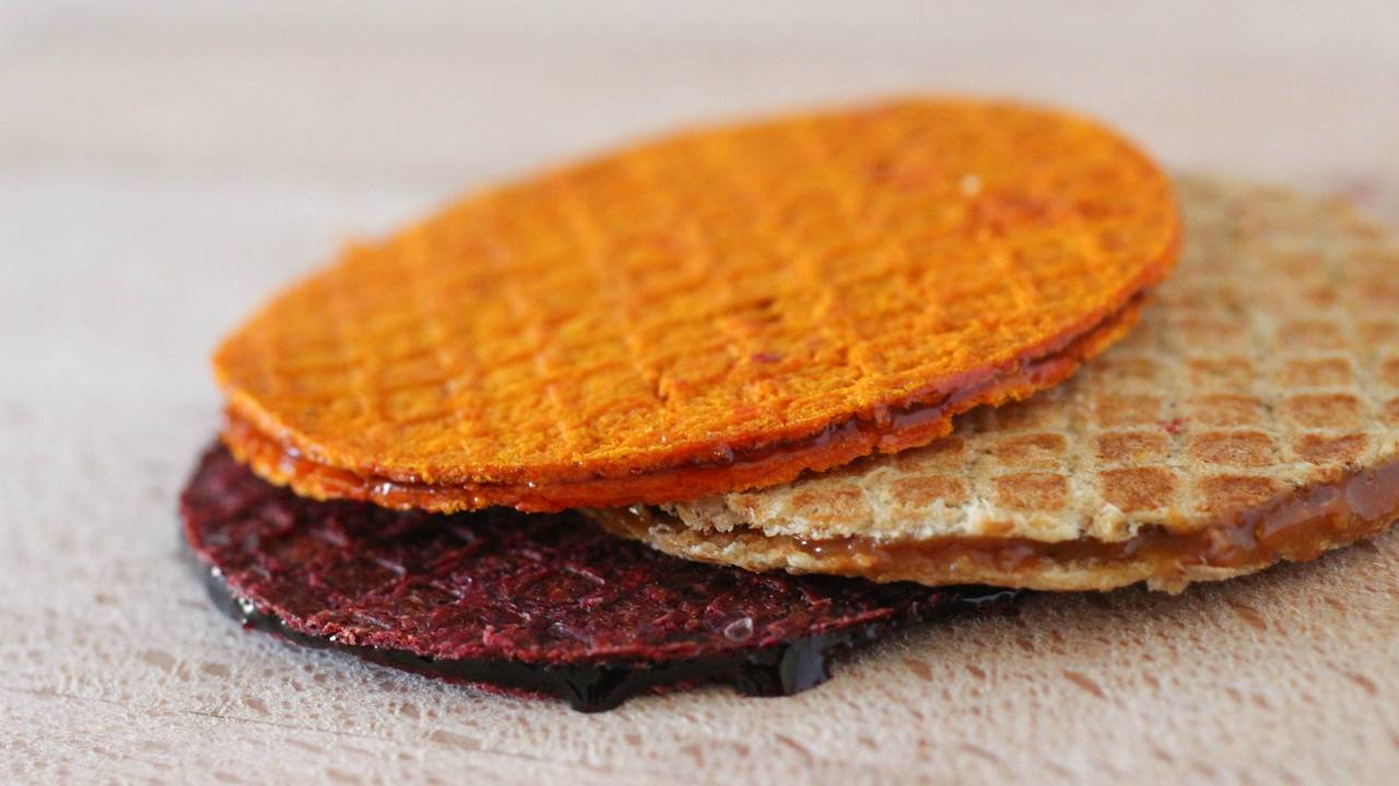 De groentestroopwafels (foto: Chloé Rutzerveld)