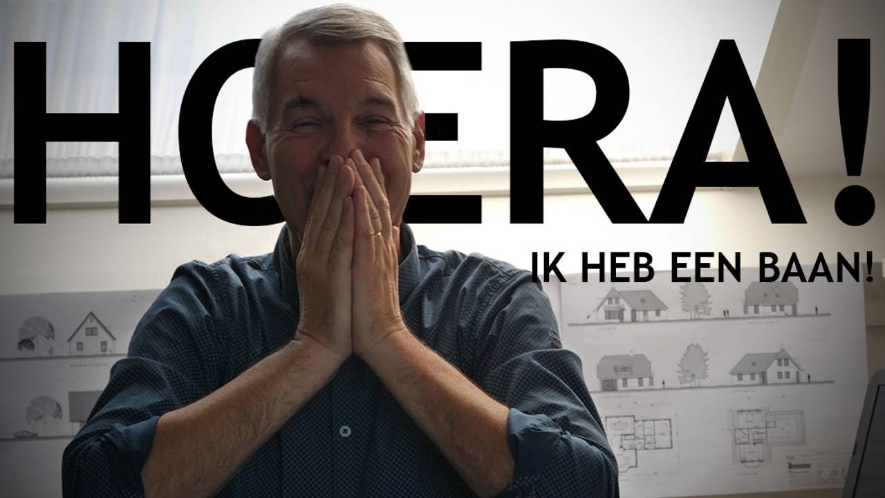 Ad is helemaal blij met zijn nieuwe baan (foto: Facebook)