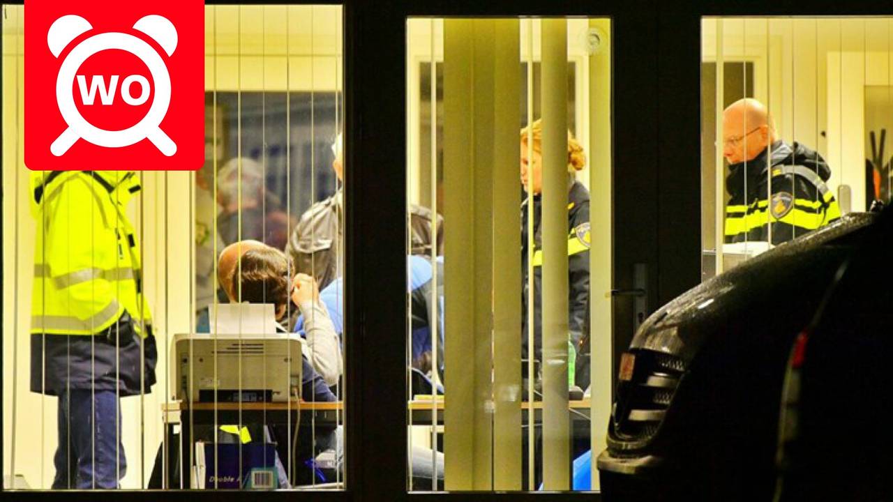 Politieinval bij Daas Transport in Wintelre (foto: SQ Vision Mediaproducties)