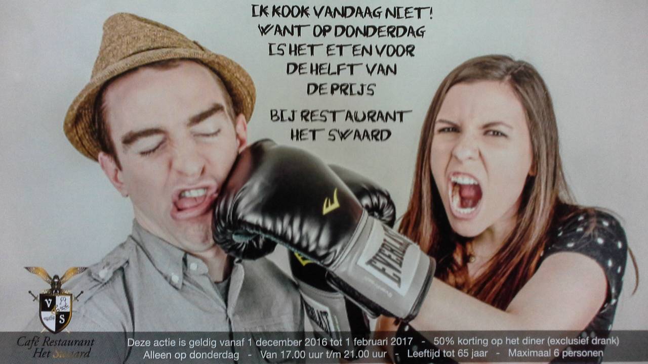 De bewuste advertentie die in Valkenswaard verspreid werd.