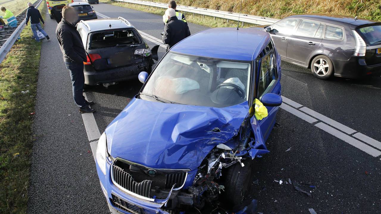 Het was een forse klap op de afrit van de A27