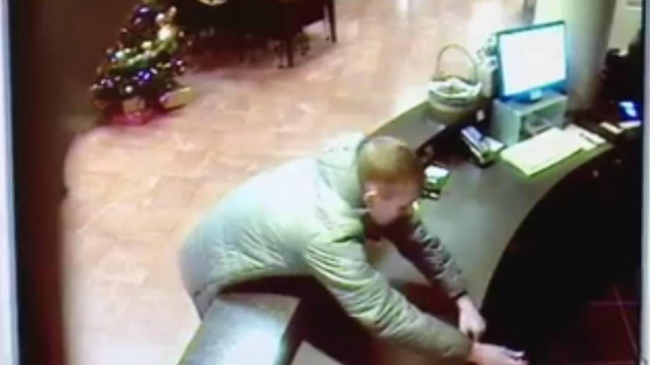 Foto: screenshot beveiligingscamera Golden Tulip hotel Breda