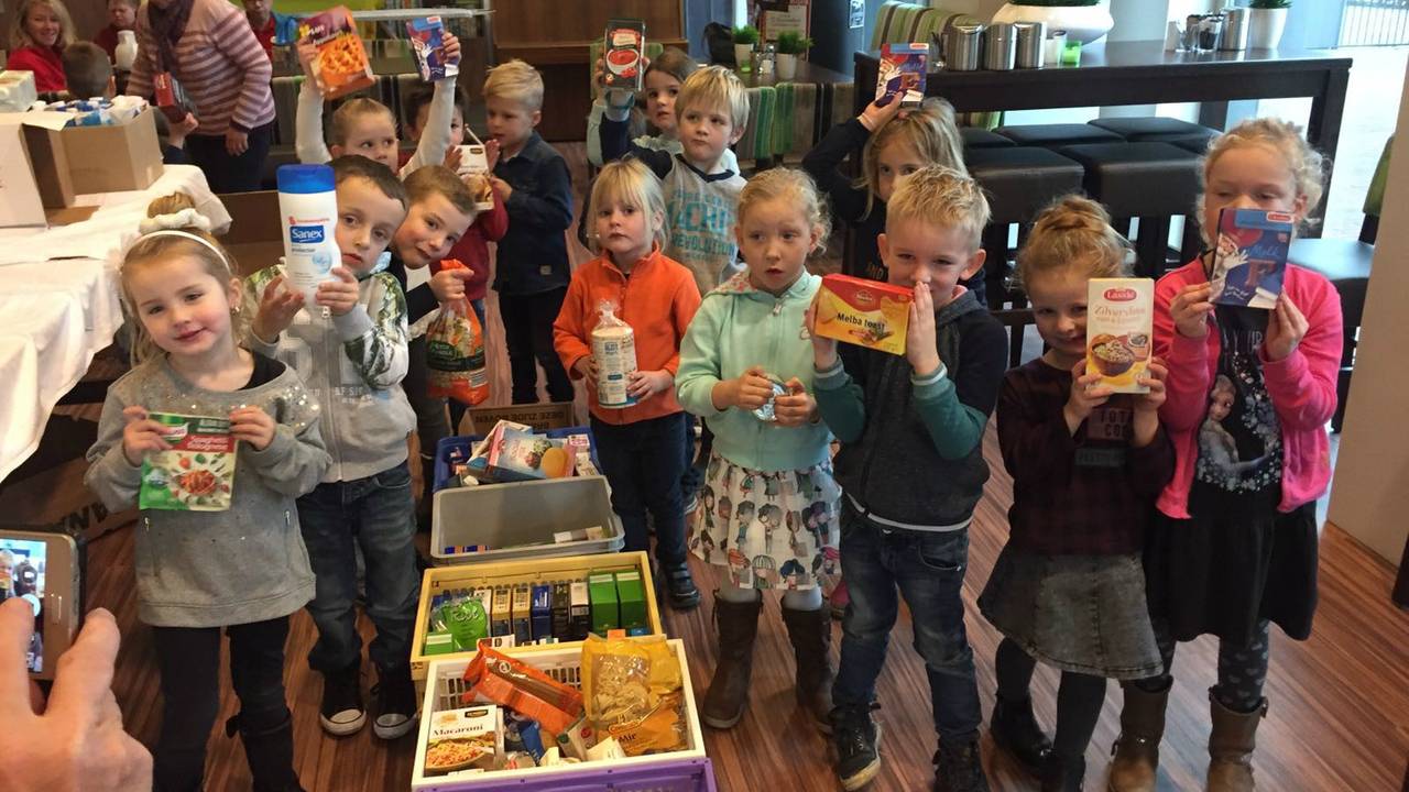 Inzamelpunt bij basisschool Molenschot