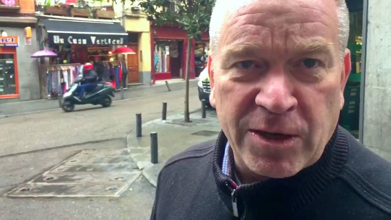 FC Groningen-directeur Hans Nijland in Madrid