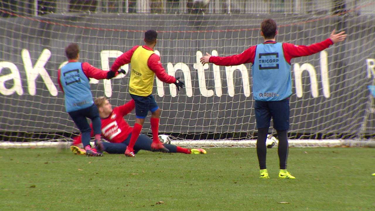 De afsluitende training voor de degradatiekraker.