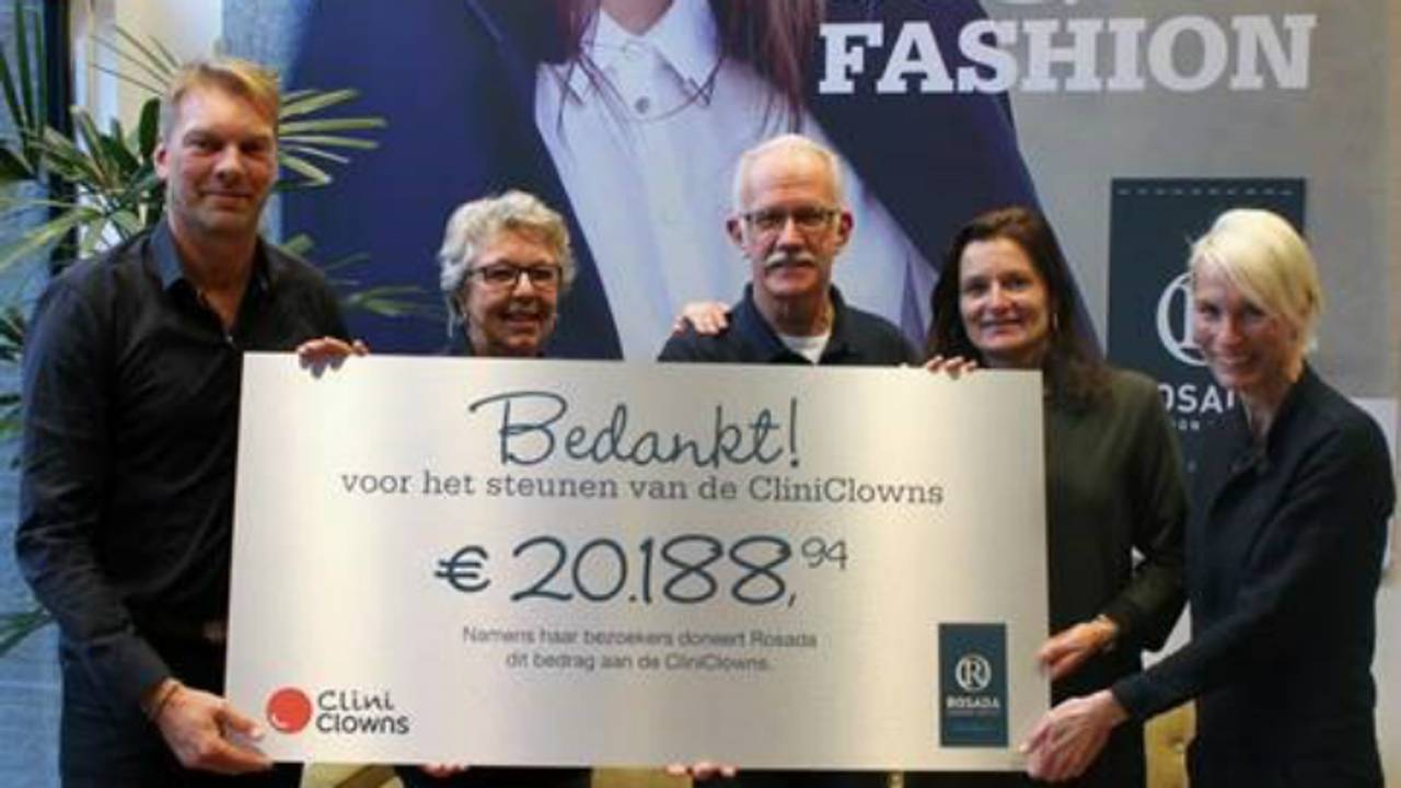 CliniClowns ontving ruim 20.000 euro.
