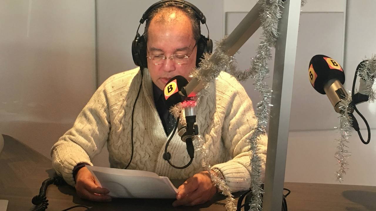Peter Juda tijdens zijn laatste bulletin.