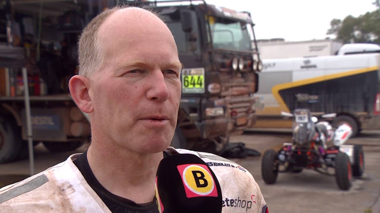 Kees Koolen aangehouden tijdens Dakar Rally... voor het rijden zonder