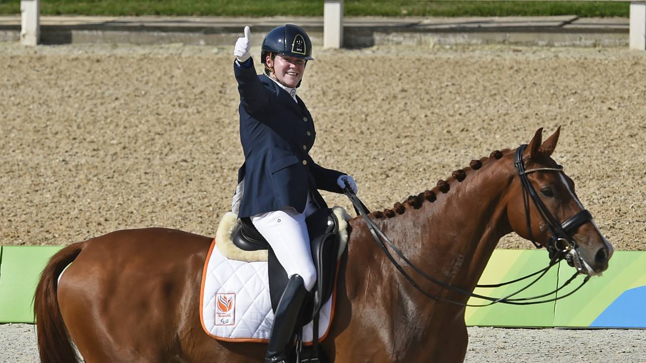 Sanne Voets tijdens de Paralympische Spelen in 2016 (foto: VI Images).