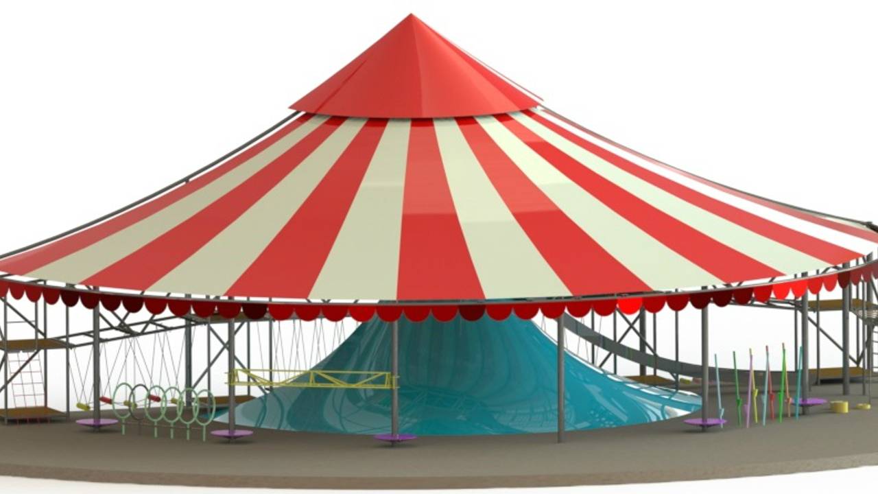 Het nieuwe speelcircus is ontworpen door de zoons van de eigenaren. (Afbeelding: BillyBird Park Heme