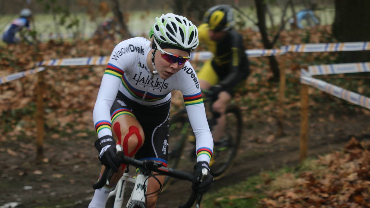 Thalita de Jong op het NK veldrijden (foto: Fabian Eijkhout)