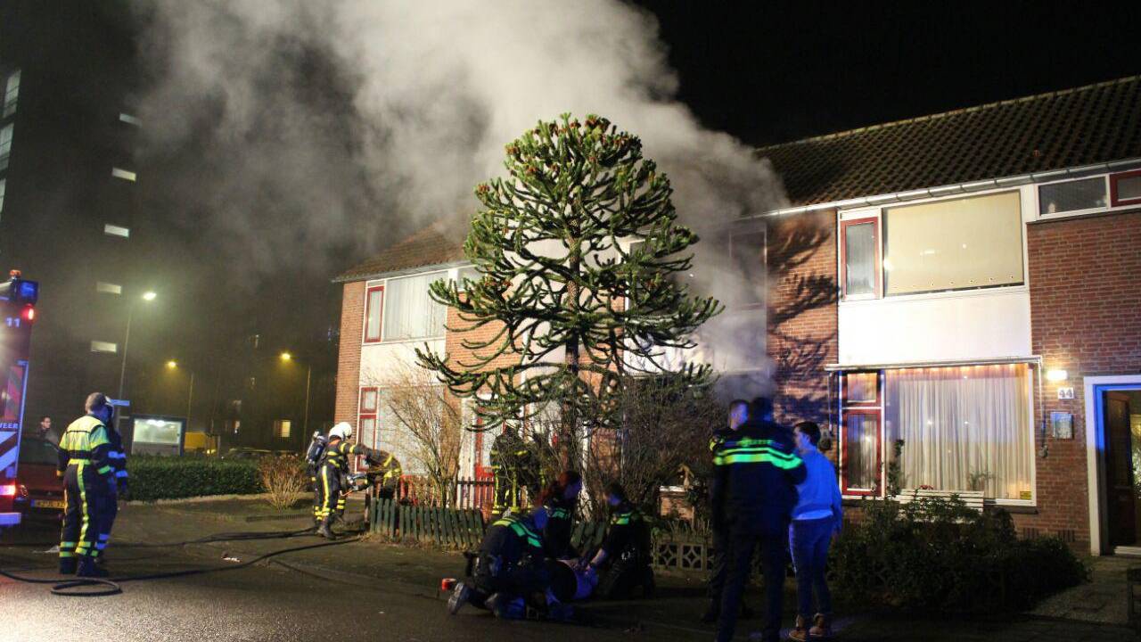 De brandweer heeft het vuur geblust (foto: Nick den Boer/Ginopress)