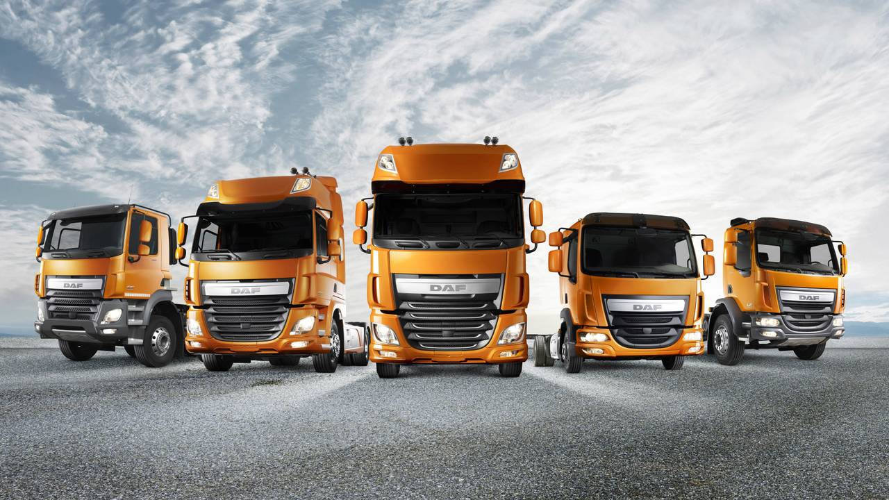 Het DAF-assortiment.