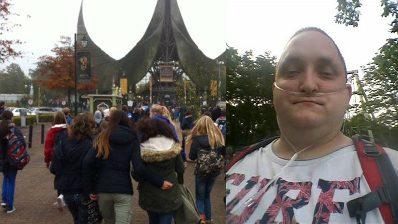 Bas van den Dikkenberg toen hij nog wel alleen naar de Efteling kon.