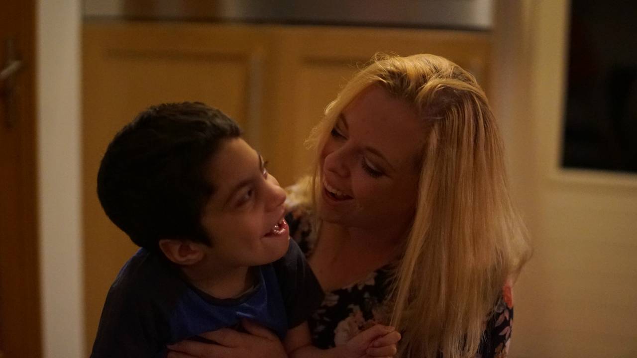 De documentairemaakster samen met haar neefje en hoofdrolspeler Coen. (Foto: Charlotte Driessen)