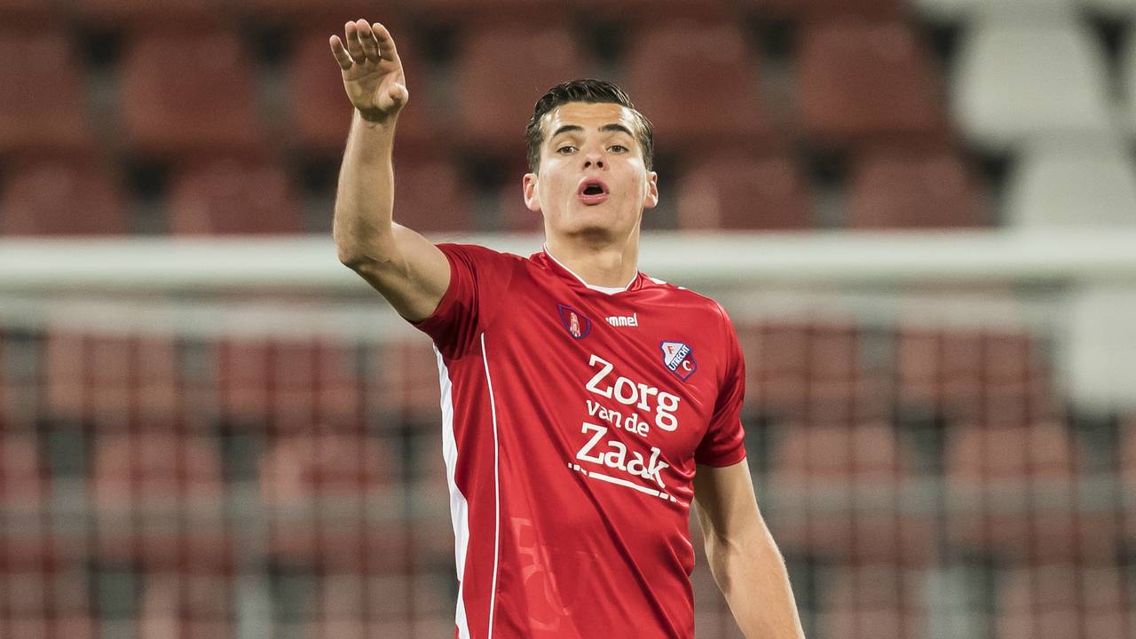 Menno Koch speelde weinig wedstrijden in het FC Utrecht-shirt (foto: VI Images).