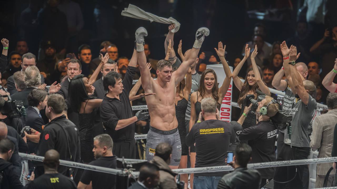 Rico Verhoeven kort na de winst op Badr Hari (foto: VI Images).