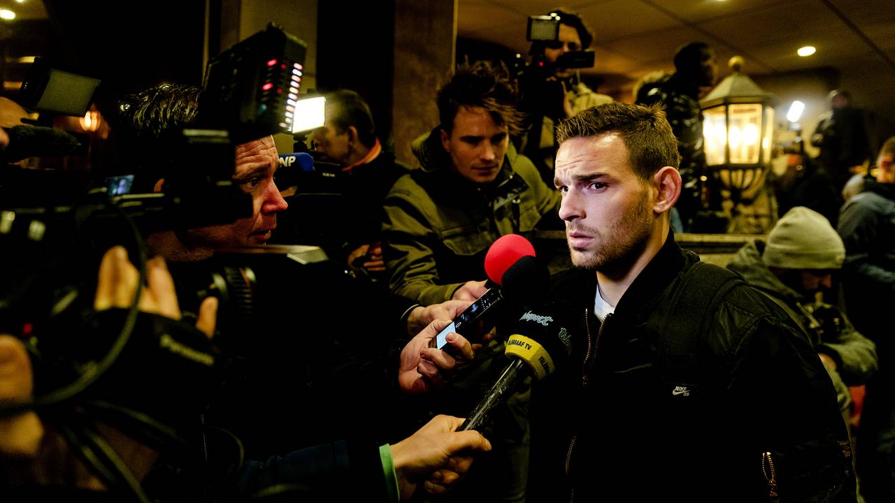 Vincent Janssen bij zijn aankomst in Noordwijk (foto: ANP).