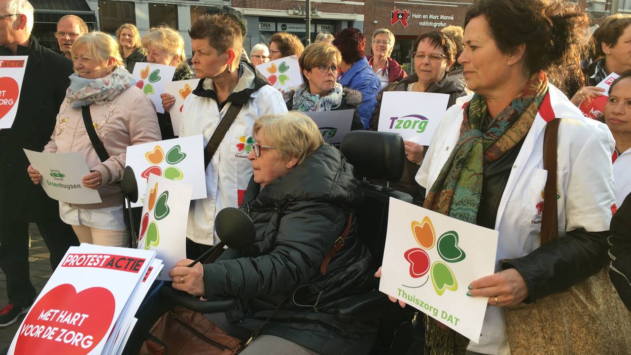 Protest thuiszorg Roosendaal