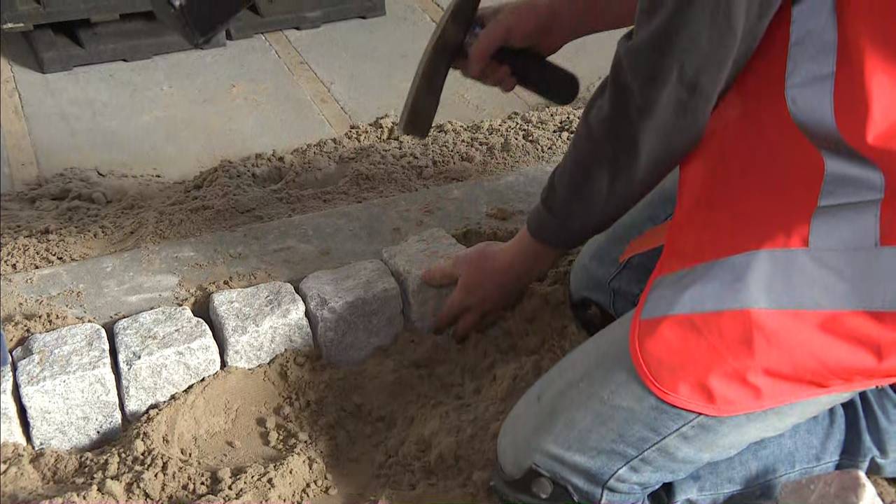 Een deelnemer aan het werk