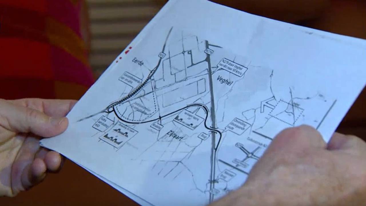 De voorgenomen omleiding.