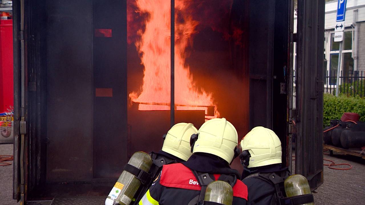 Demonstratie van het Udense Brandweerkorps. Foto: Raymond Merkx