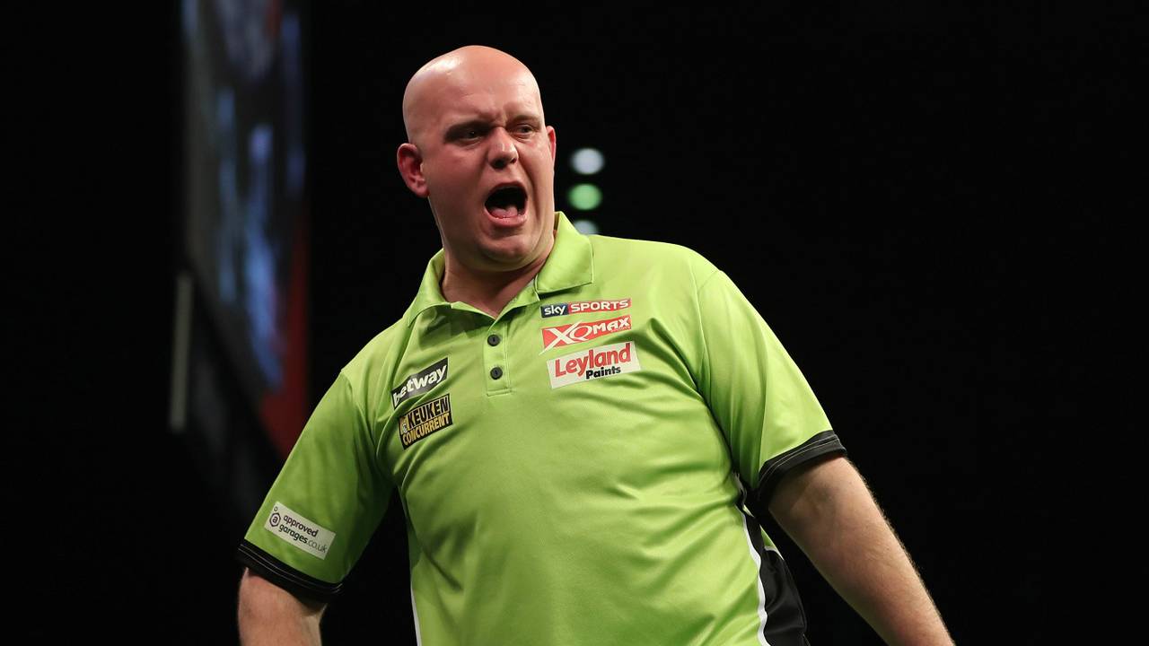 Vreugde bij Van Gerwen (foto: Lawrence Lustig/PDC).